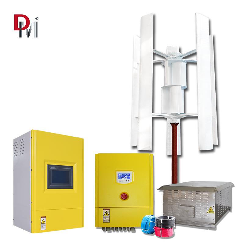 Silent 5000W Hybrid Solar Wind Generator for Home 5000W Rated Power with 220V Output Voltage