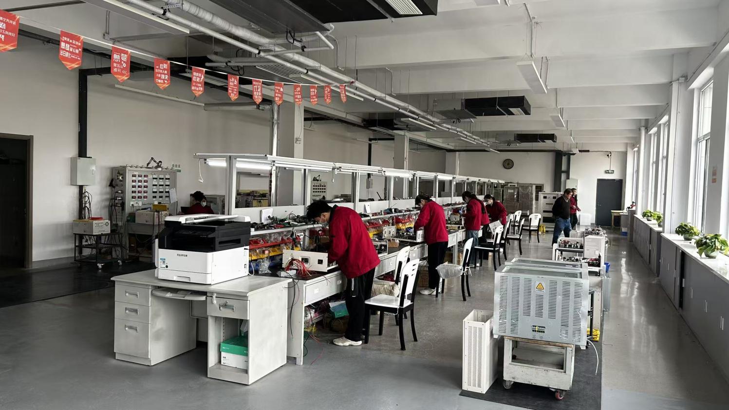 Circuit assembly process at Deming Power manufacturing facility