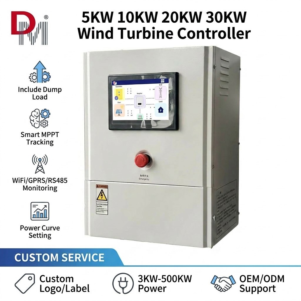 3kW 5kW Wind Turbine Controller 220V 380V PWM MPPT Off Grid on Grid Wind Generator Controller