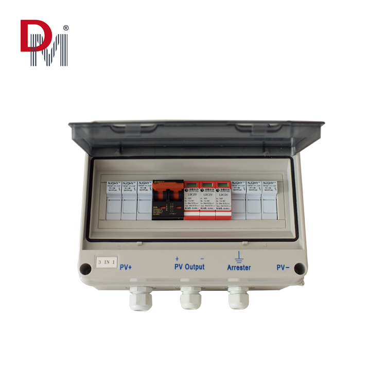 3 in 1 PV Combiner Box for Solar Panel  Solar Pv Combiner Box for 3 Strings Solar Panel