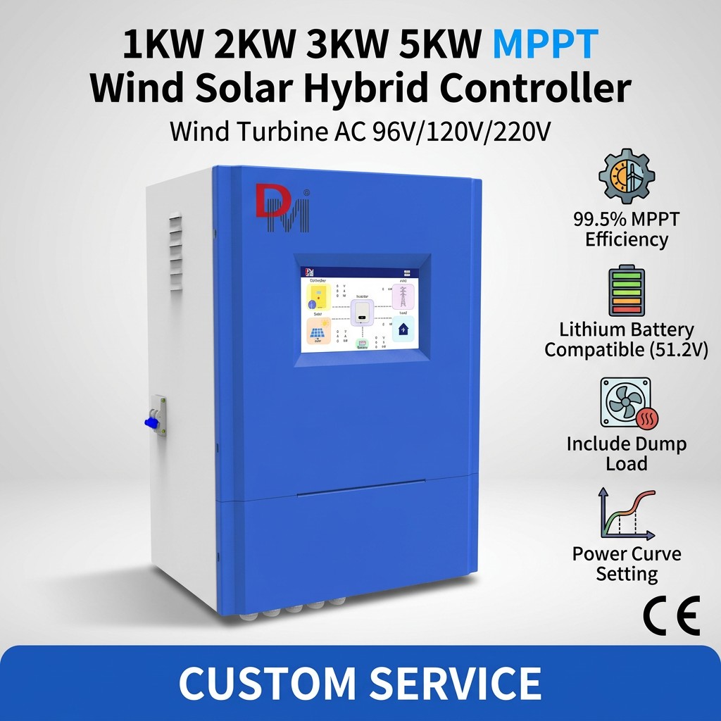 Wind Turbine Controller Wind Charge Controller 3KW 24V/48V/96V Controller for Wind Generator