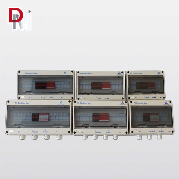 PV Combiner Box 3 Strings Input 1 Output for Solar Power System