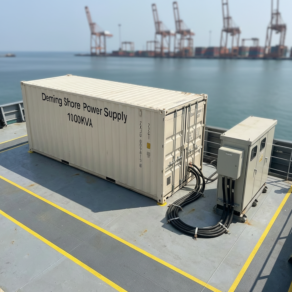High Capacity Shore Power System 500kW to 5MW for Ships Dockside Power Supply | Port Harbor Electrical Solution