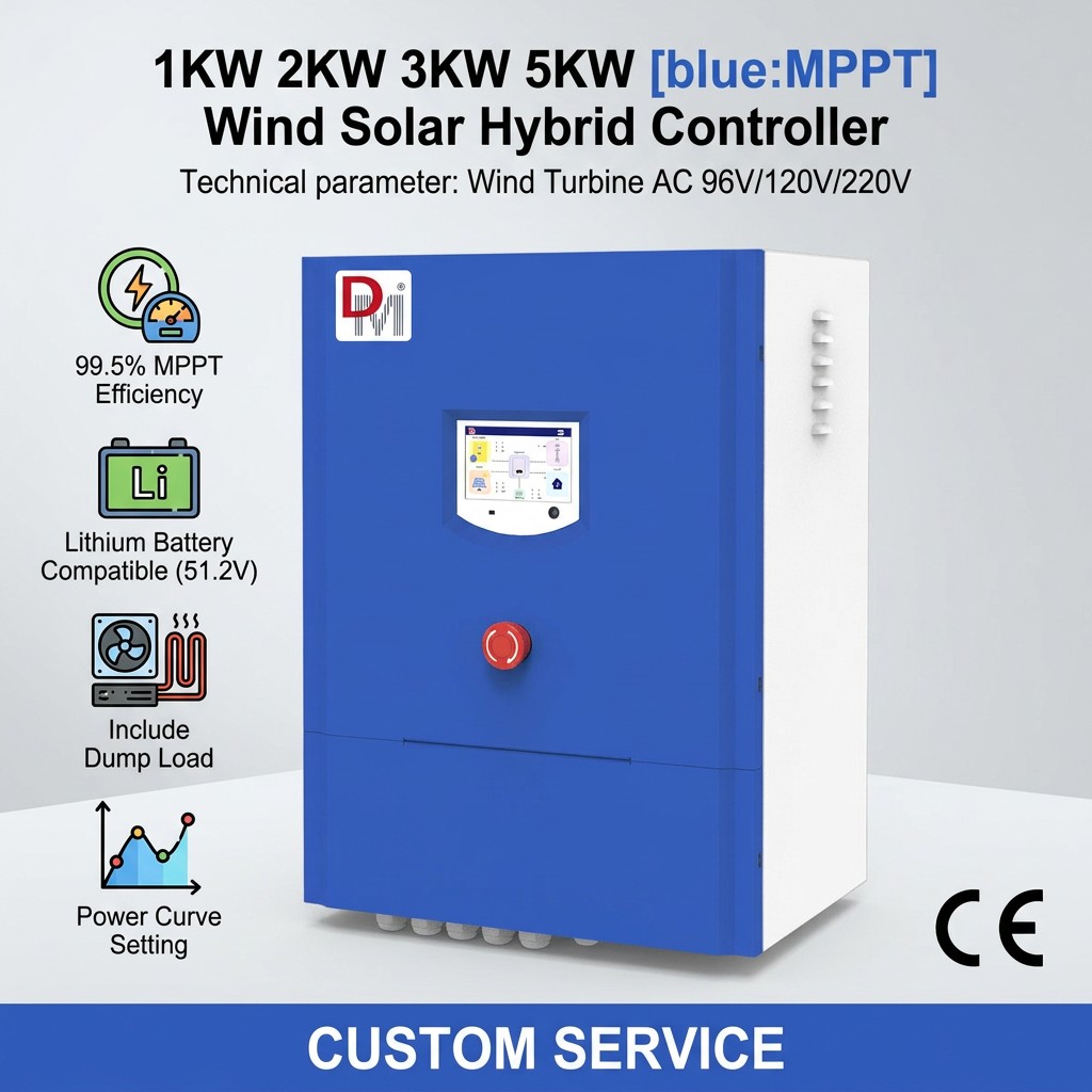 Deming 3KW 48V 24V Wind Use 2KW Wind Turbine Controller Wind Generator Off Grid Controller