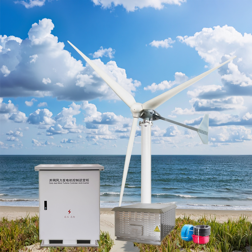 3KW Home Wind Power System with 3000W Rated Power and 220V Output Voltage for Turbines
