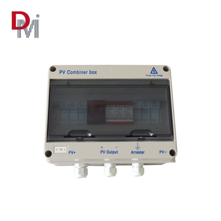 3 in 1 PV Combiner Box for Solar Panel  Solar Pv Combiner Box for 3 Strings Solar Panel