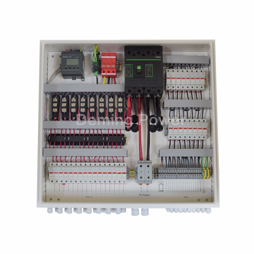 4 Strings in 1 Out PV Array Combiner Box for Off/On Grid Solar Power System