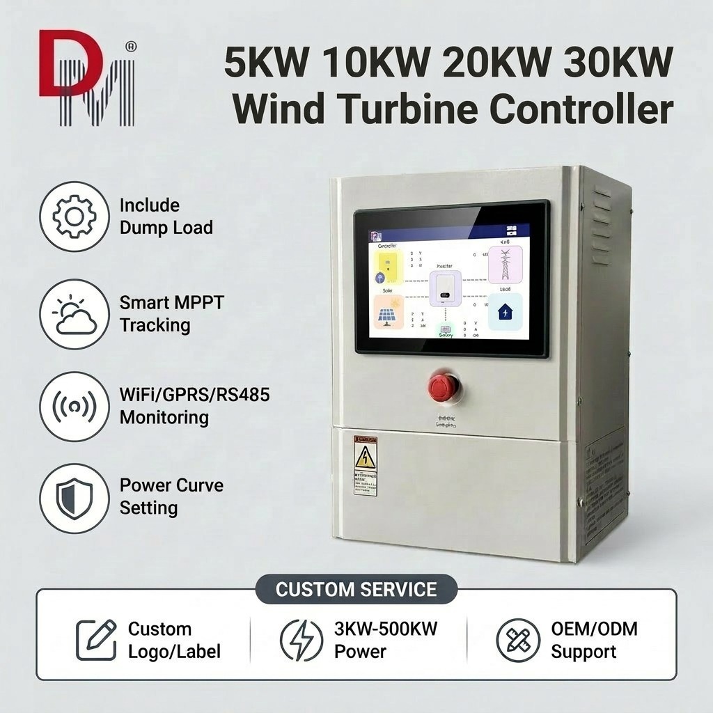 Wind Turbine System 5kw 10kw 15kw  Inverter Wind Generator Charge Controller
