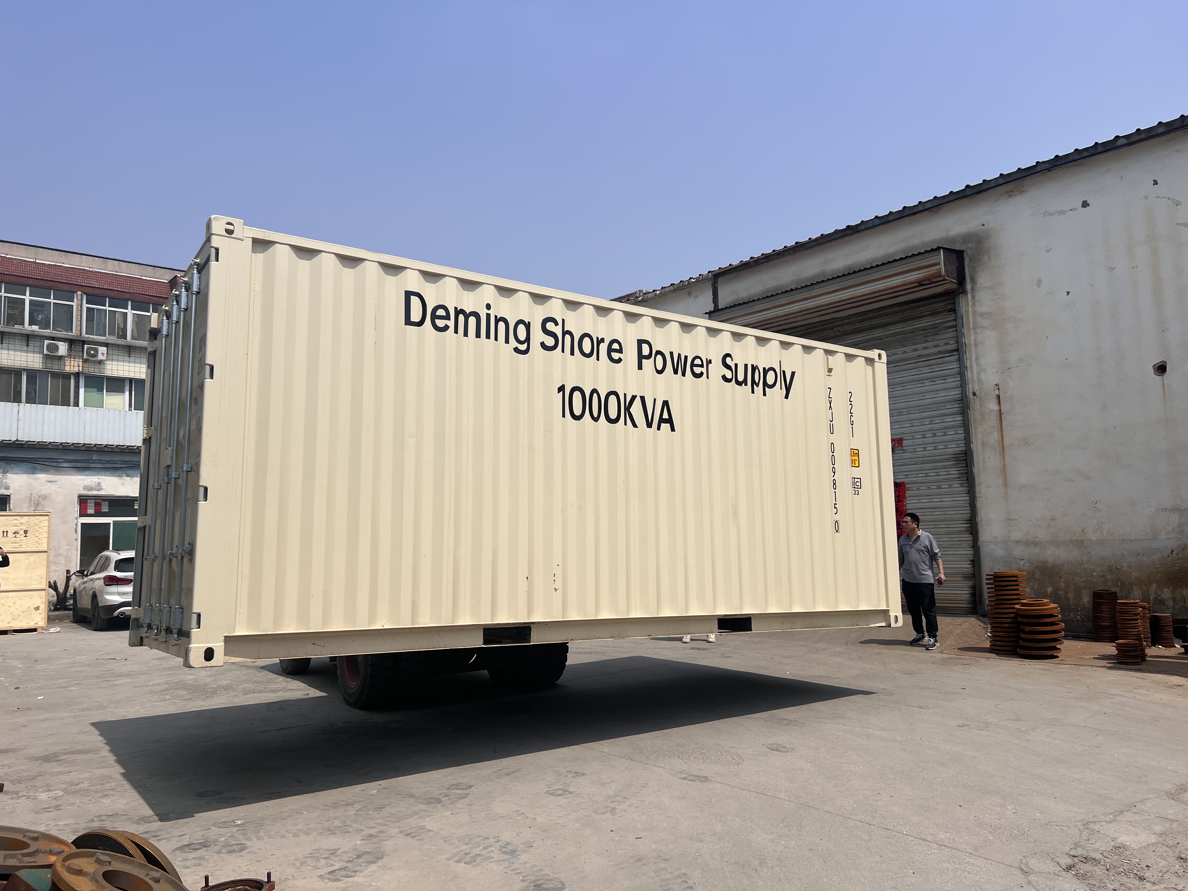 Deming 400kVA Three Phase Marine Shore Power Converter Forced Convection Cooling 96% Efficiency Wide Voltage & 400Hz for Vessel