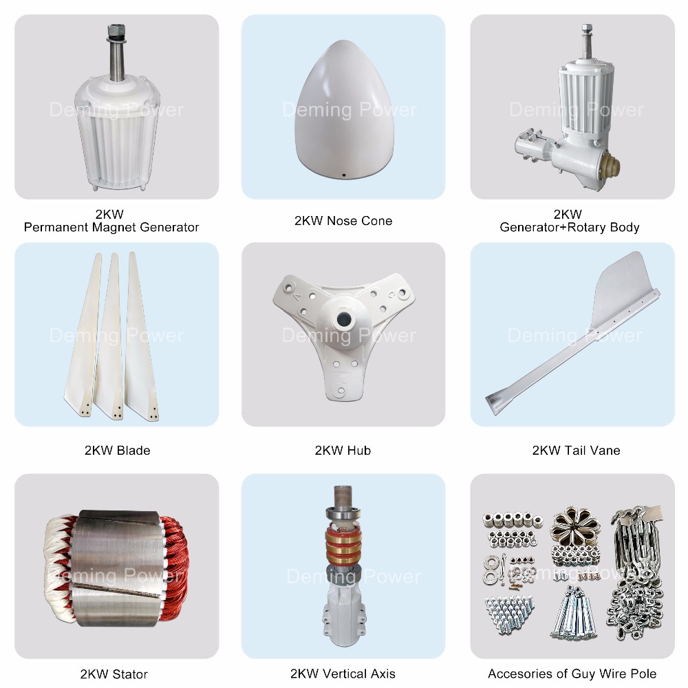 2000W Small Wind Turbine 48/96V/110V for Home Use Wind Generator for Efficient Power Solution