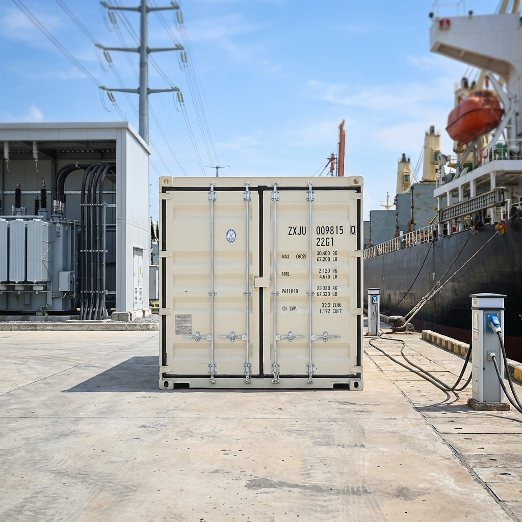 High Capacity Shore Power System 500kW to 5MW for Ships Dockside Power Supply | Port Harbor Electrical Solution