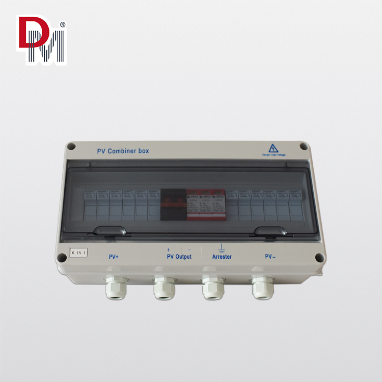 Solar PV Combiner AC DC Solar Junction Box 6 Strings in 1