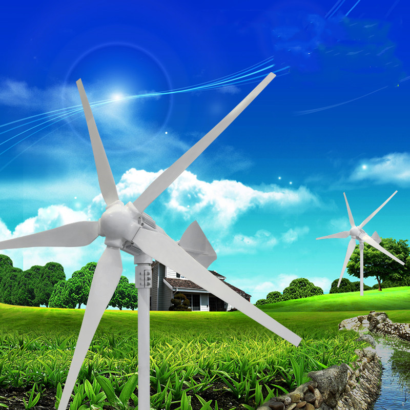 Latest Best Product in the Industry 800W Homemade Wind Generator Wind Turbine With 5 Blades