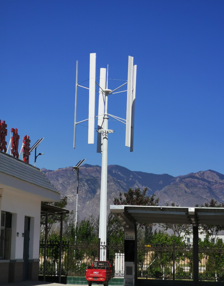 5KW Vertical Axis Wind Turbine Generator for Home Use On-Grid Power System