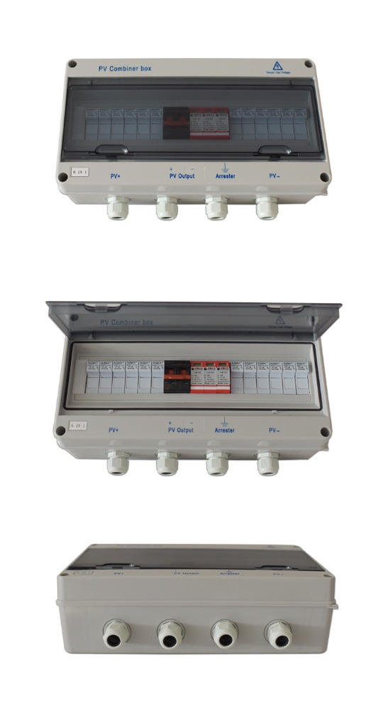 Solar PV Combiner AC DC Solar Junction Box 6 Strings in 1