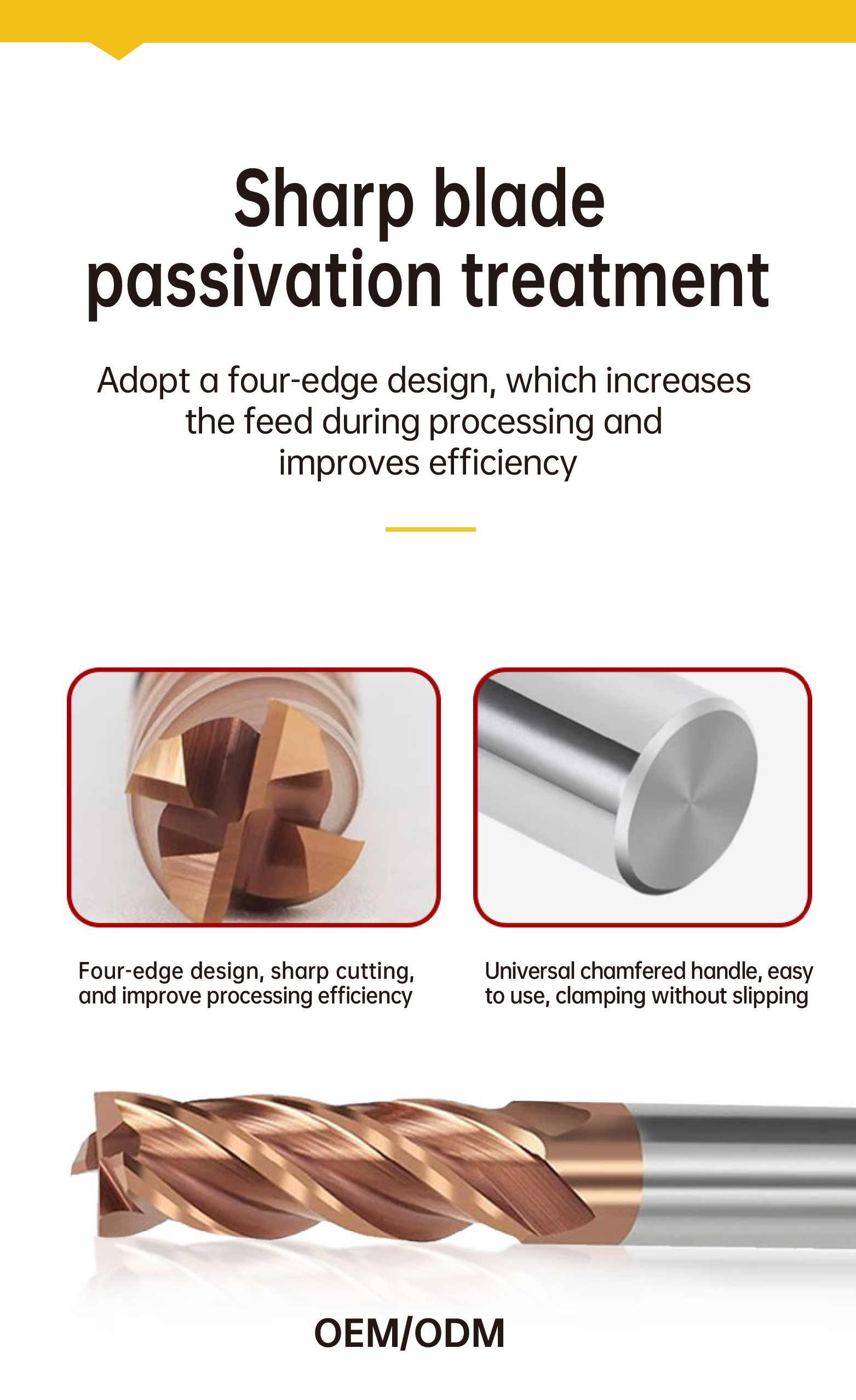4 Flutes Carbide End Mill Inch Sizes Manufacture Solid Tungsten Carbide Drill Fresa 4F End Mills CNC Machine Tools