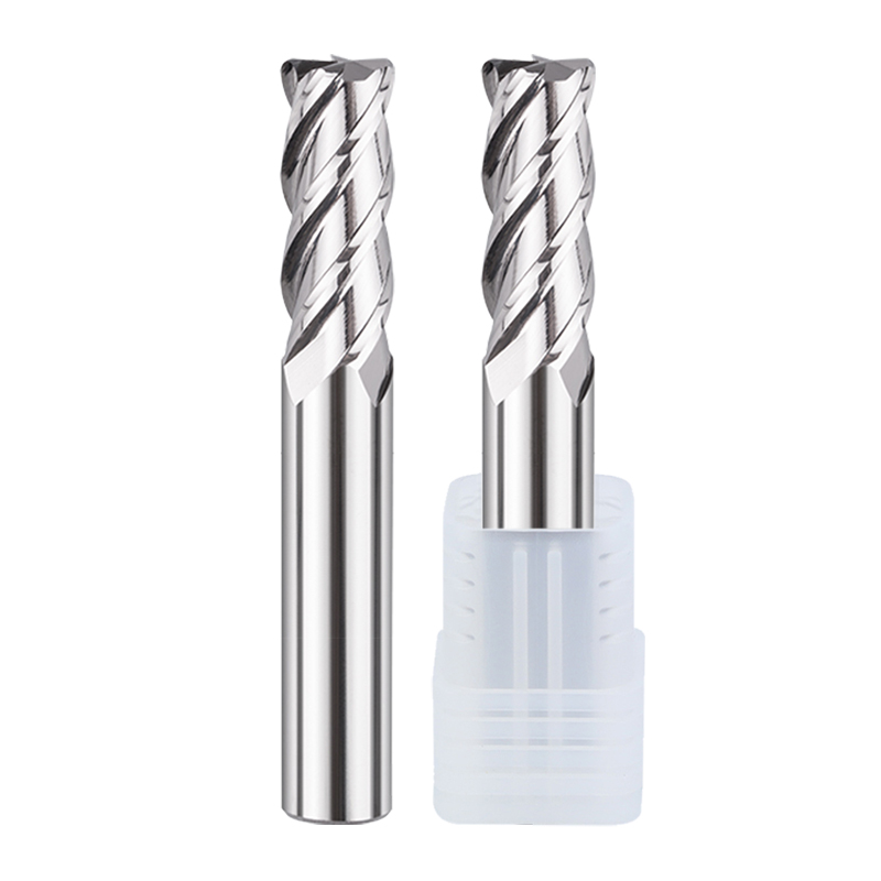 4-Flute Tungsten Steel Square &amp; BALL NOSE Milling Cutter Single Carbide CNC End Mill 8mm Shank Diameter Custom Endmill Carbide