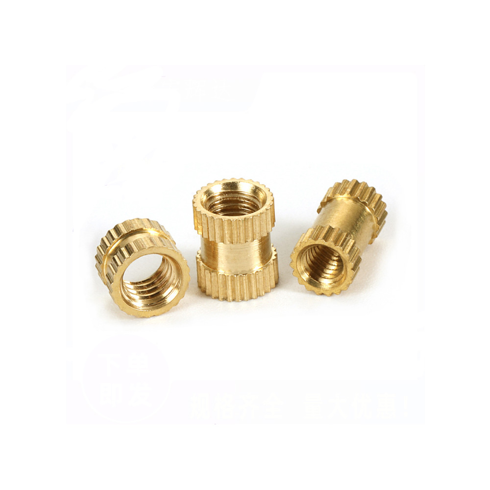 Sinhoo Manufacturer M1 To M8 Knurled Nuts Brass Plastic Injection Ultrasonic/ Heat Staking Inserts