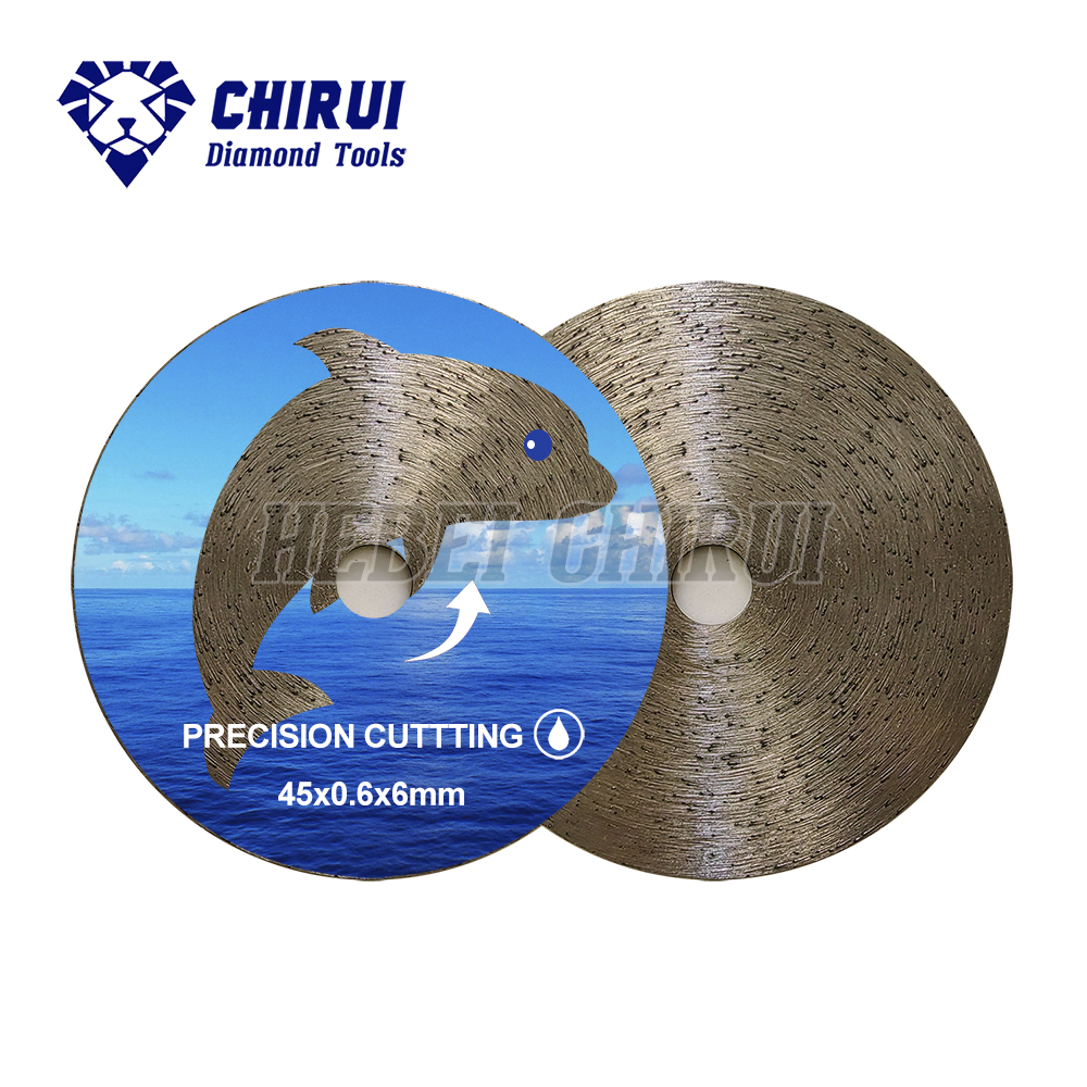Diamond Ultra-thin Mini Cutting Disc 45mm 50mm Diamond Saw Blade with Round Shank for Porcelain Tile Precise Cutting