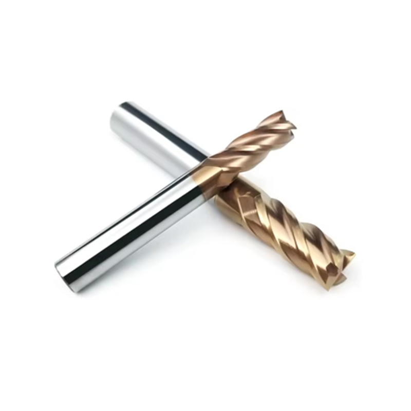 Tungsten Carbide HRC55 4F FLAT End Mills Ball Nose Endmill Drill Bit Cemented Carbide End Mill Cutting Tools CNC Bits Cutter