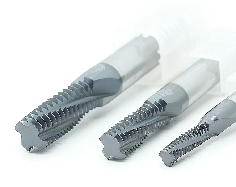 4 Flutes Threading Cutter Tool HRC66 Tungsten Carbide Thread Milling Cutter
