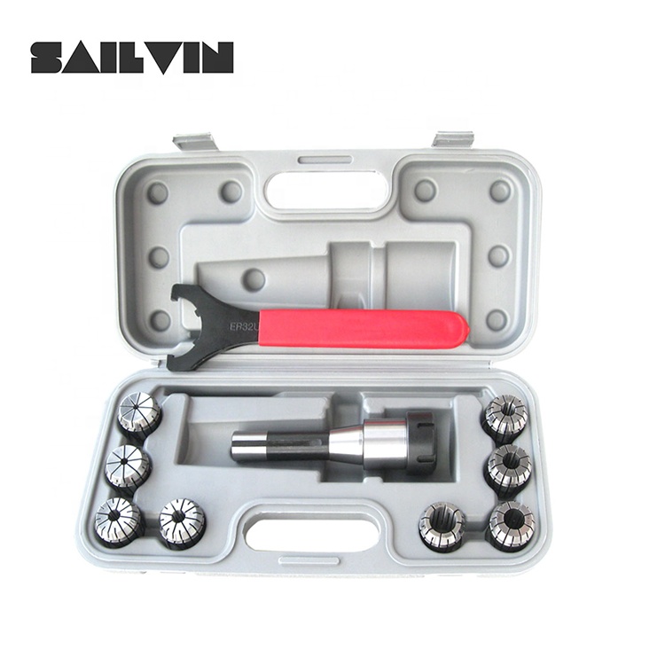 R8 Shank 15 Pcs ER40 Collet Set ER32 Collet Holder Set for Machining Center