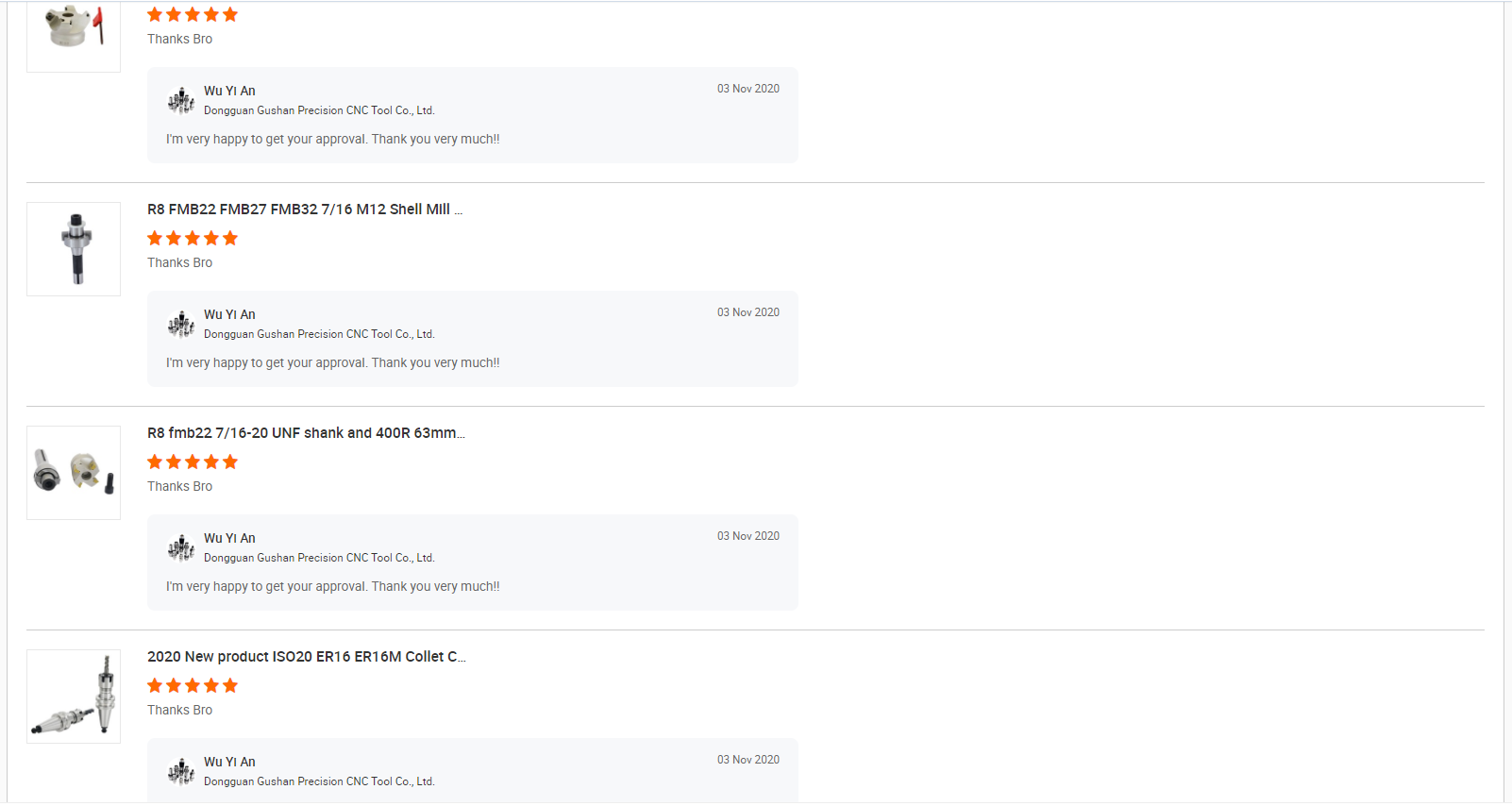 Customer feedback review 3