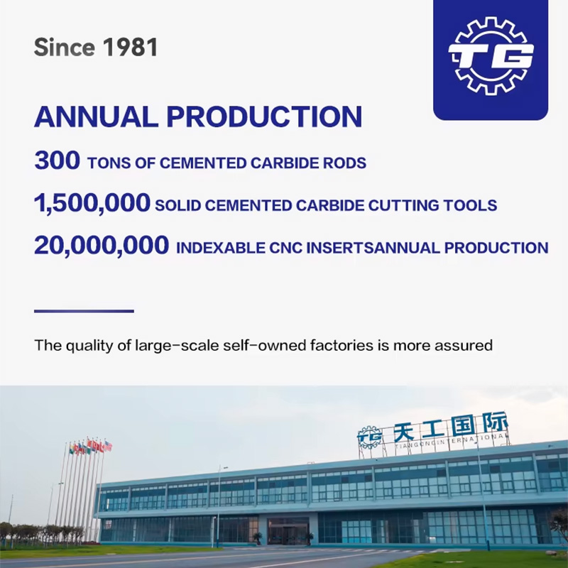 TG P45 4-Flute Coated Corner Radius End Mill ODM OEM Supported Custom Steel CNC Milling Cutter AlCrSiN Coating Metal Carbide