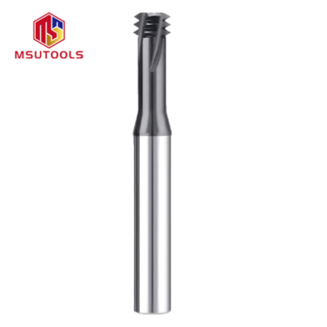 High Efficiency Thread Milling Cutter Carbide HRC55/60 Three Tooth Thread End Mill Solid Carbide Thread Milling Cutter for Aluminum