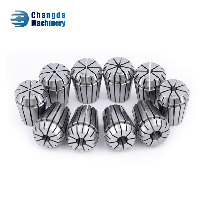 ER25 Steel Tool Holder Set for CNC Milling Machines Inch Size Collets with Spring Including ER8 ER11 ER16 ER20 ER32 ER40