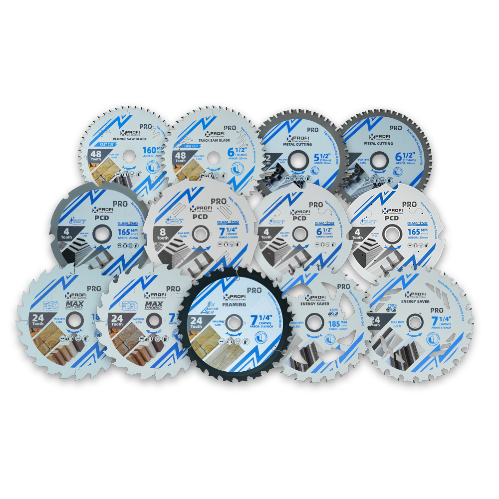 7-1/4'' Inch 185mm TCT Circular Saw Blade Thin Kerf For Wood Fast Cut ATB Teeth For Cordless Miter Table Saws Energy Efficient