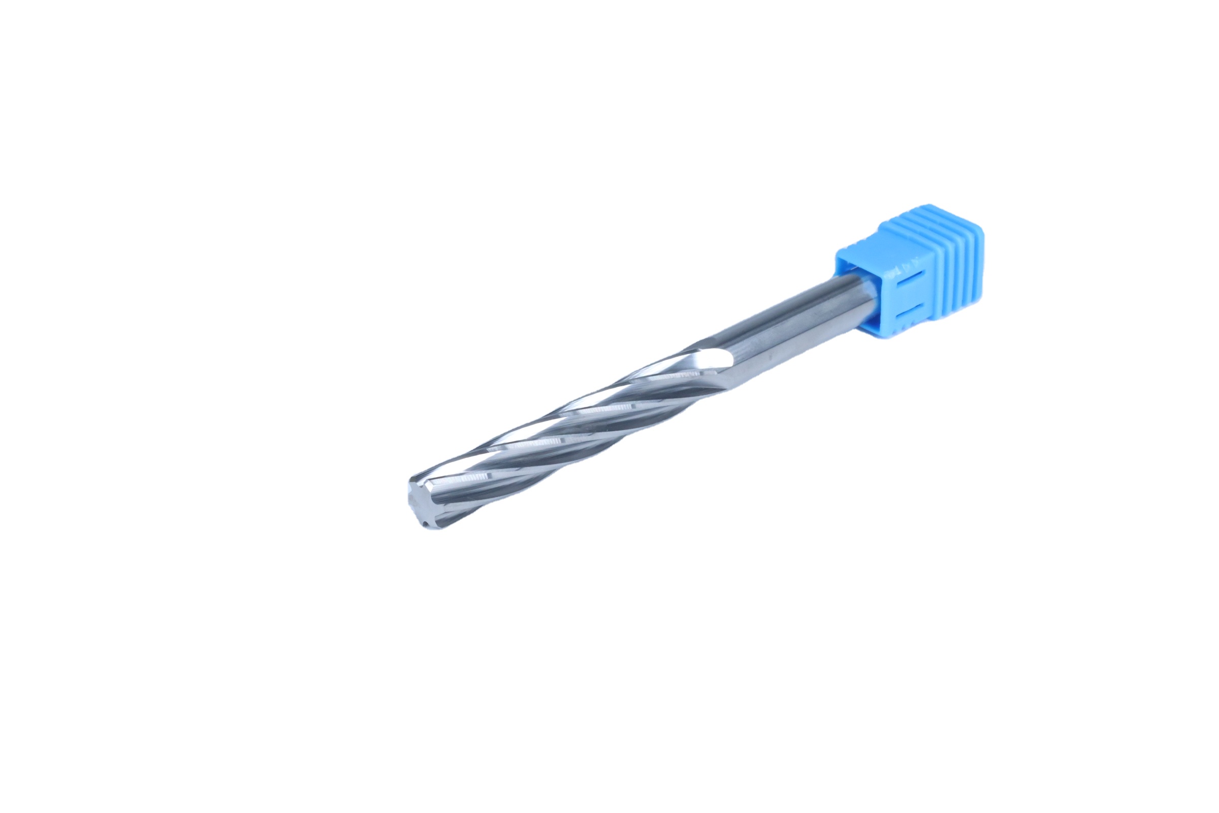 Spiral Flute Carbide Machine Reamer with Straight Shank for CNC Steel Hole Finishing Long Reamer Custom Cooper coated