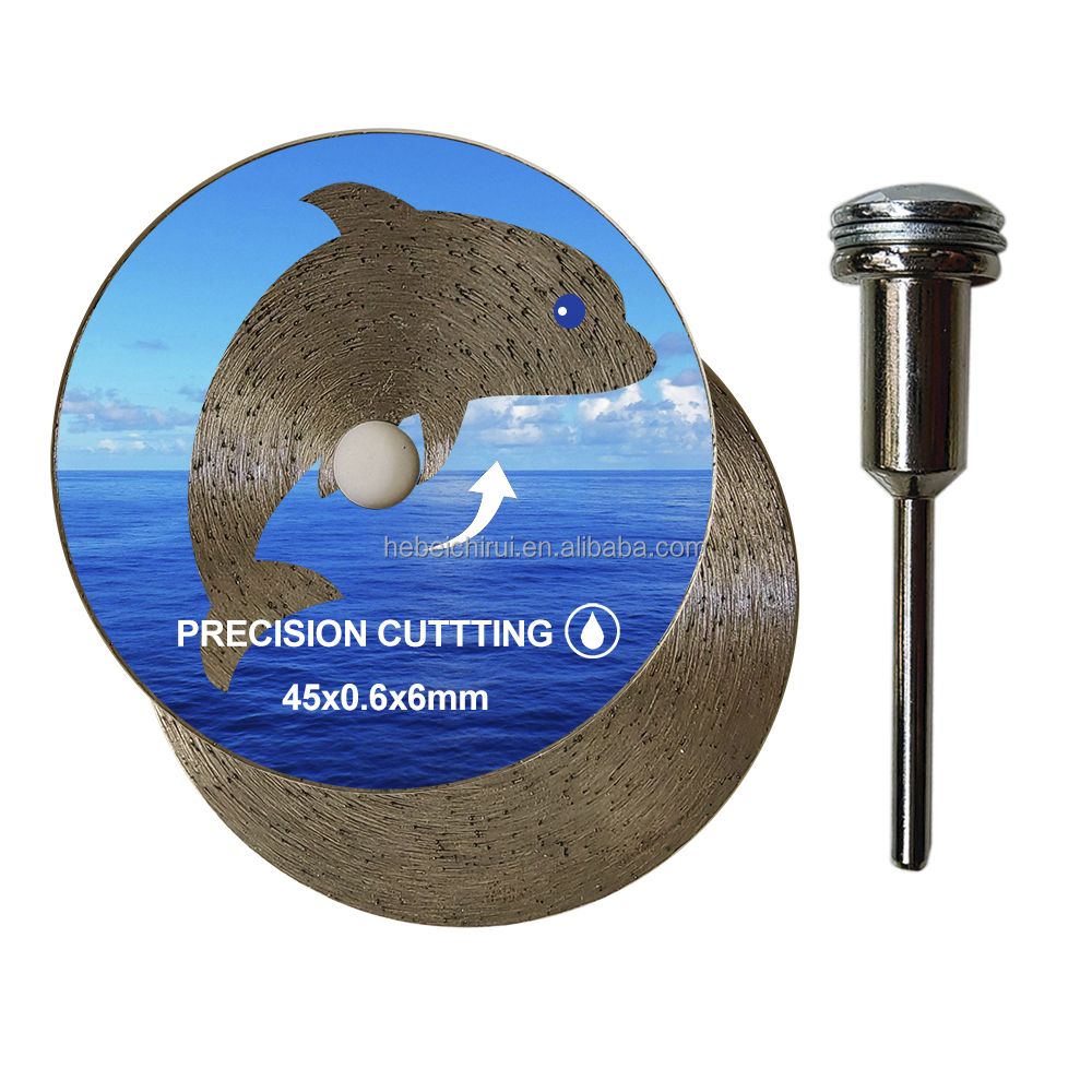 Diamond Ultra-thin Mini Cutting Disc 45mm 50mm Diamond Saw Blade with Round Shank for Porcelain Tile Precise Cutting