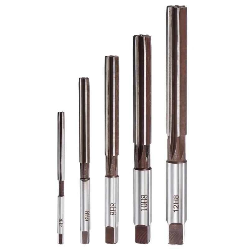 High-speed Steel Uncoated Hand Reamer Straight Shank Sizes 3/4/5/6/7/8/9/10/12/14/16mm For Drill Press Model AR69 Made China