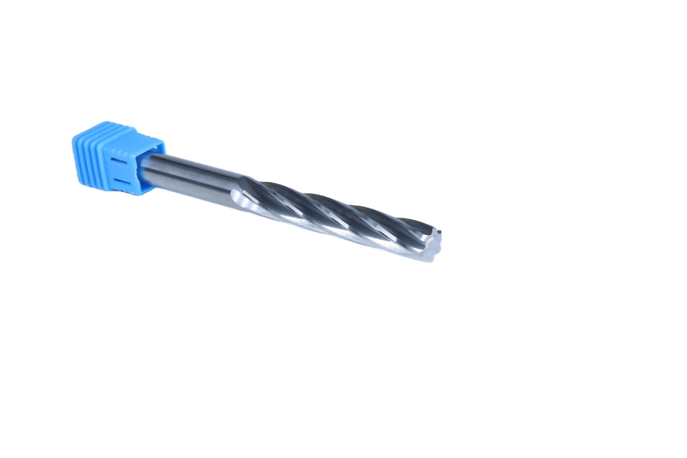 Spiral Flute Carbide Machine Reamer with Straight Shank for CNC Steel Hole Finishing Long Reamer Custom Cooper coated
