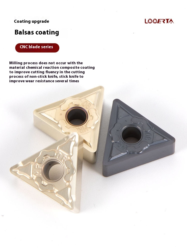 Lathe Inserts TNMG160404/160408 Triangle-Shaped Stainless Steel Titanium Alloy High Temperature Special Coating Turning Inserts