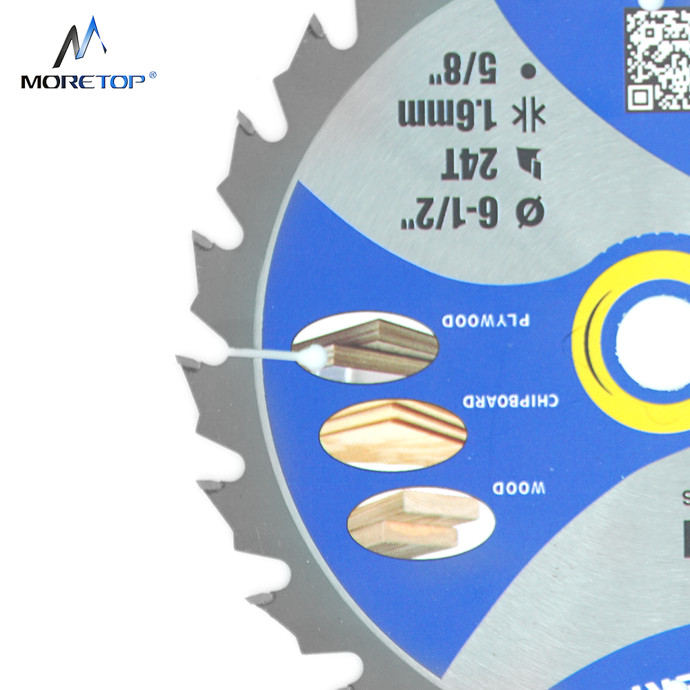 7-1/4'' Inch 185mm TCT Circular Saw Blade Thin Kerf For Wood Fast Cut ATB Teeth For Cordless Miter Table Saws Energy Efficient