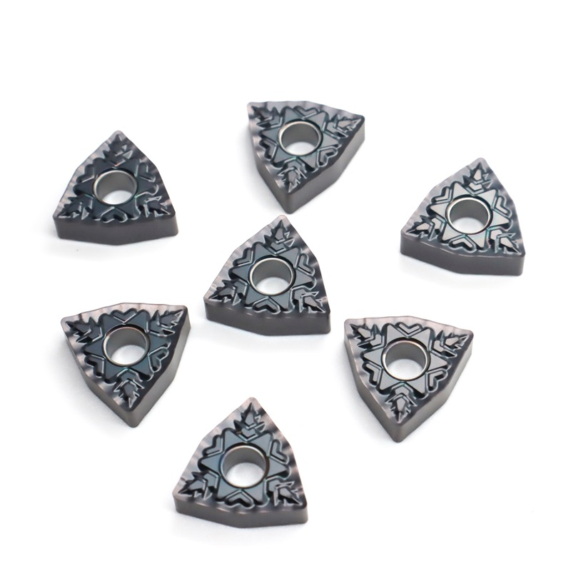 WNMG080408 PVD Coated Tungsten Carbide CNC Lathe Indexable Inserts OEM for Stainless Steel External Turning