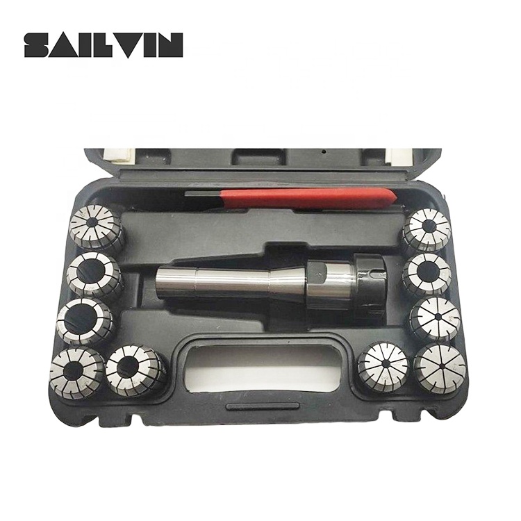 R8 Shank 15 Pcs ER40 Collet Set ER32 Collet Holder Set for Machining Center