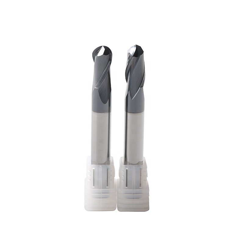 HRC58 Carbide Ball Nose End Mill CNC Milling Cutter Lathe Tool High Efficiency Milling End Mills 2 Flute 4 Flute