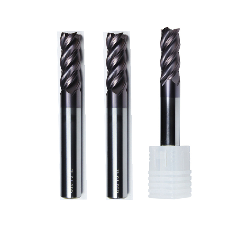 60-Degree Tungsten Steel Milling Cutter 4-Flute Carbide End Mill CNC Tool Stainless Steel Special Coating AK Dynamic Milling OEM