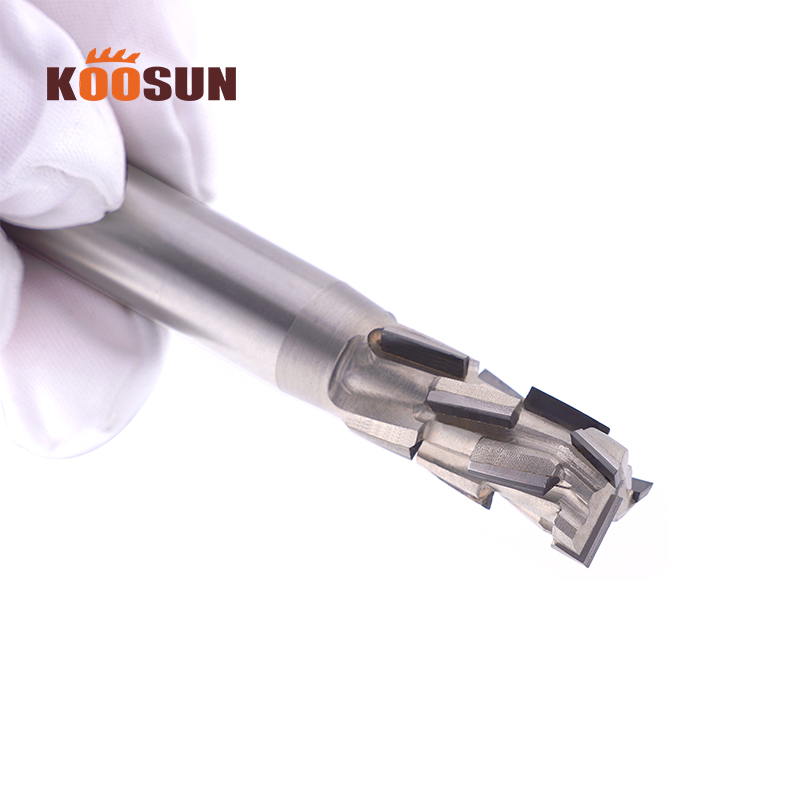 KOOSUN PCD Diamond Spiral Router Bit 3 Flute End Mill Corn Milling Cutter for Woodworking CNC Cutter Wood Mdf Chipboard