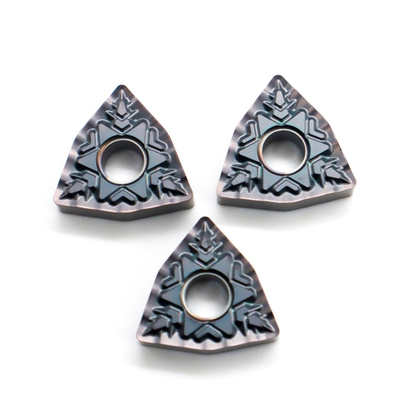 WNMG080408 PVD Coated Tungsten Carbide CNC Lathe Indexable Inserts OEM for Stainless Steel External Turning