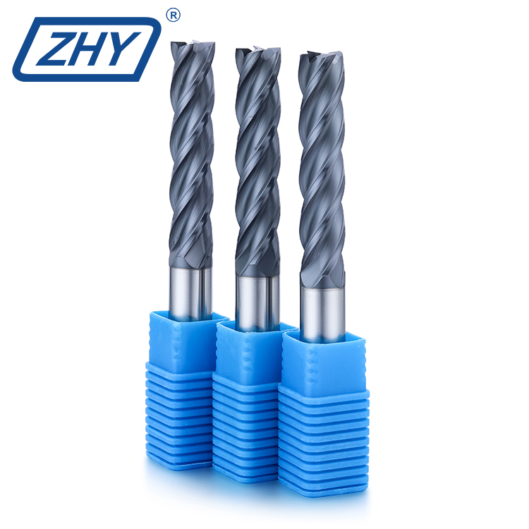 High Performance General Type Coated Flat Milling Cutter HRC55 Long Shank Square End Mill