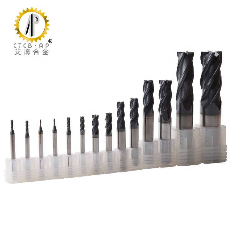 Manufacturer CNC Tools 1/2/3/4/6 Flutes Flat Ball Nose Corner Radius Aluminum Carbide Milling Cutter Carbide End Mill