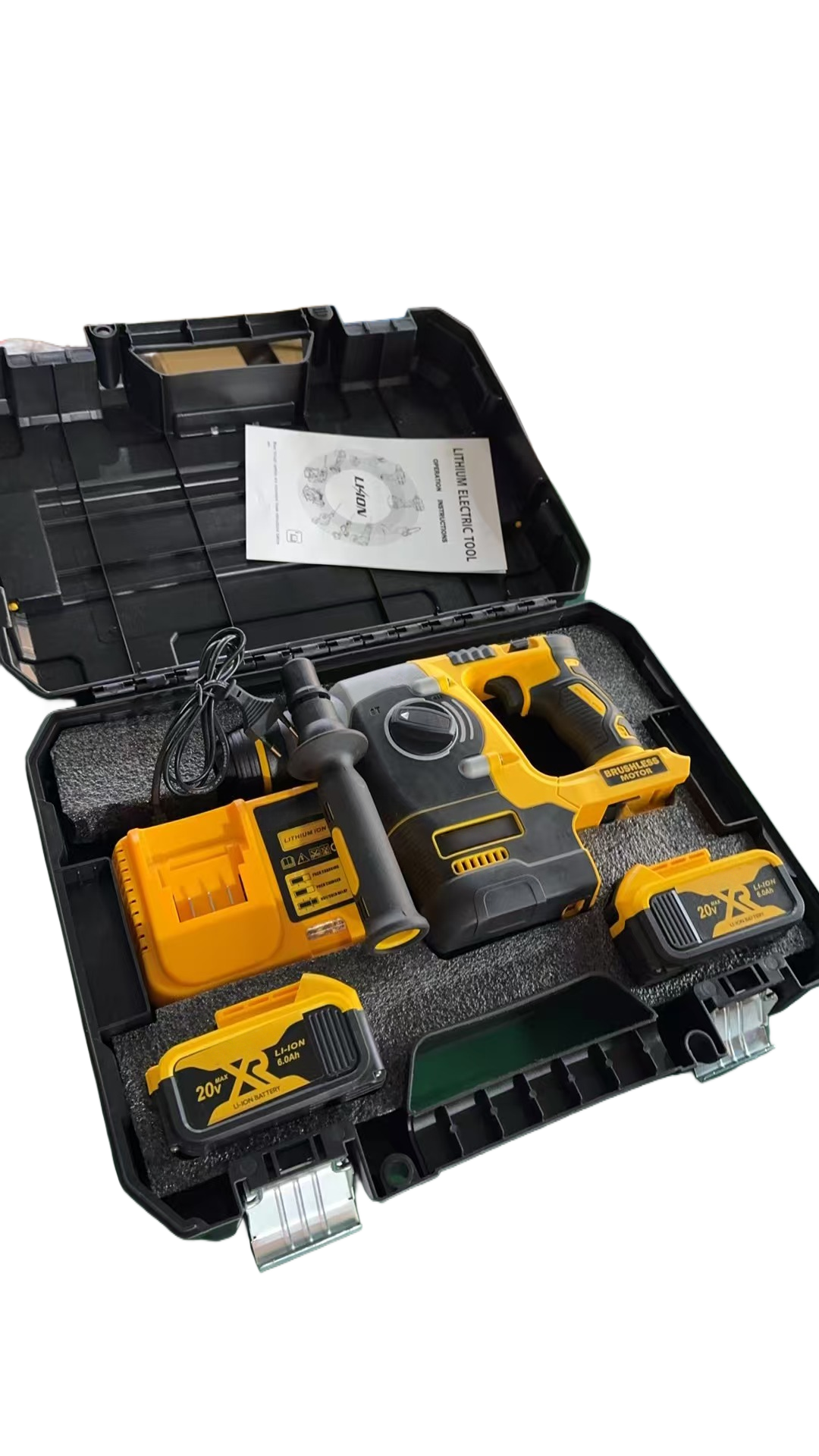 Wholesale 20V Cordless Electric Rotary Breaker Hammer Impact Drill Industrial Construction Tools for Concrete DIY Brushless