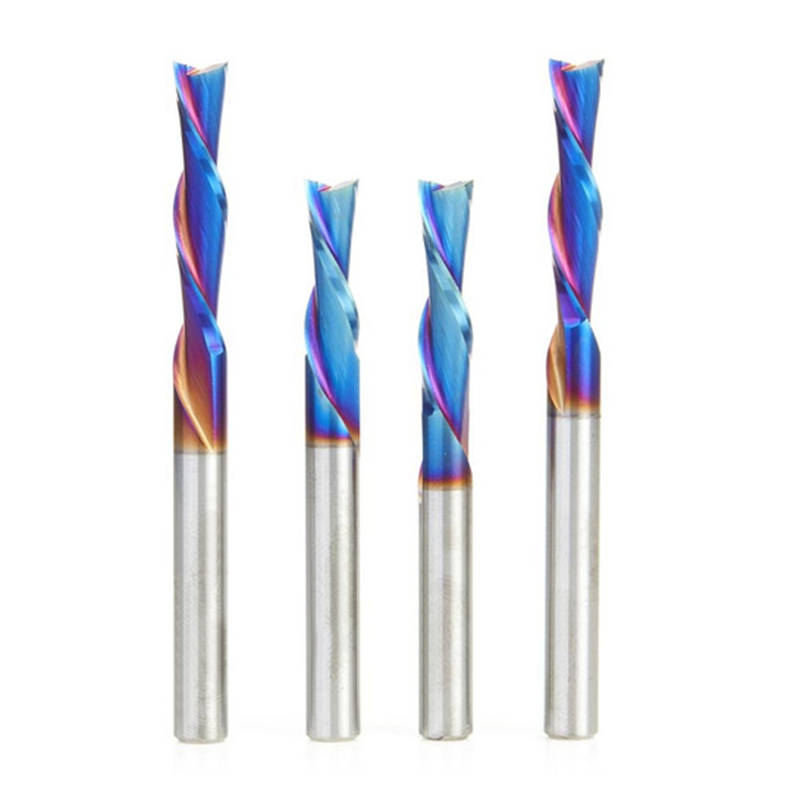 Factory OEM Customizable Solid Carbide Milling Cutter CNC Tools Cut Endmill 2/4 Flute One Flute Ballnose Spiral Router Bit for
