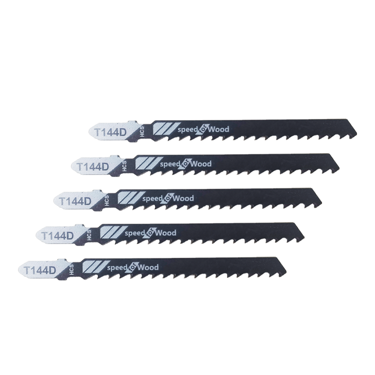 5Pcs/set 6Tpi HCS T144D Jig Saw Blades Fast Straight Cutting Idea for Hardwood Softwood and Laminated Boards