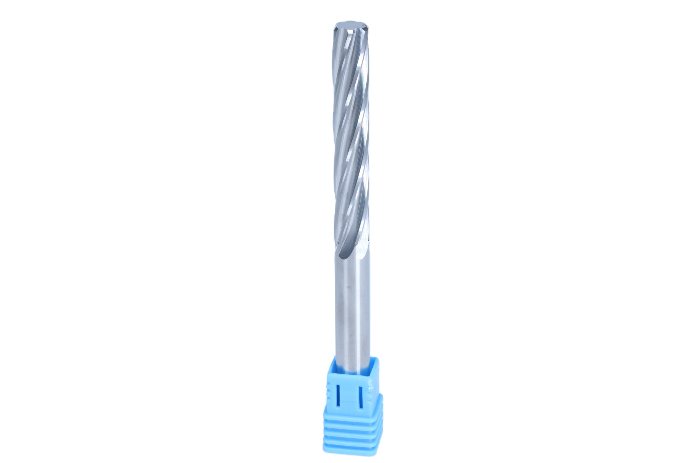 Spiral Flute Carbide Machine Reamer with Straight Shank for CNC Steel Hole Finishing Long Reamer Custom Cooper coated