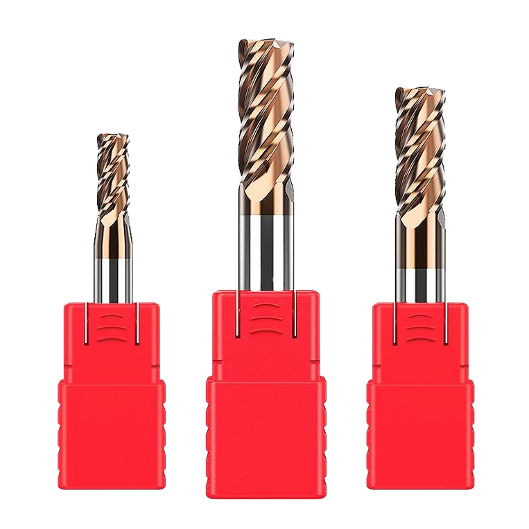 4 Flutes AlTin Coated Carbide End Mill 45/55/65HRC CNC Milling Cutter ODM OEM Wholesale From Hunan